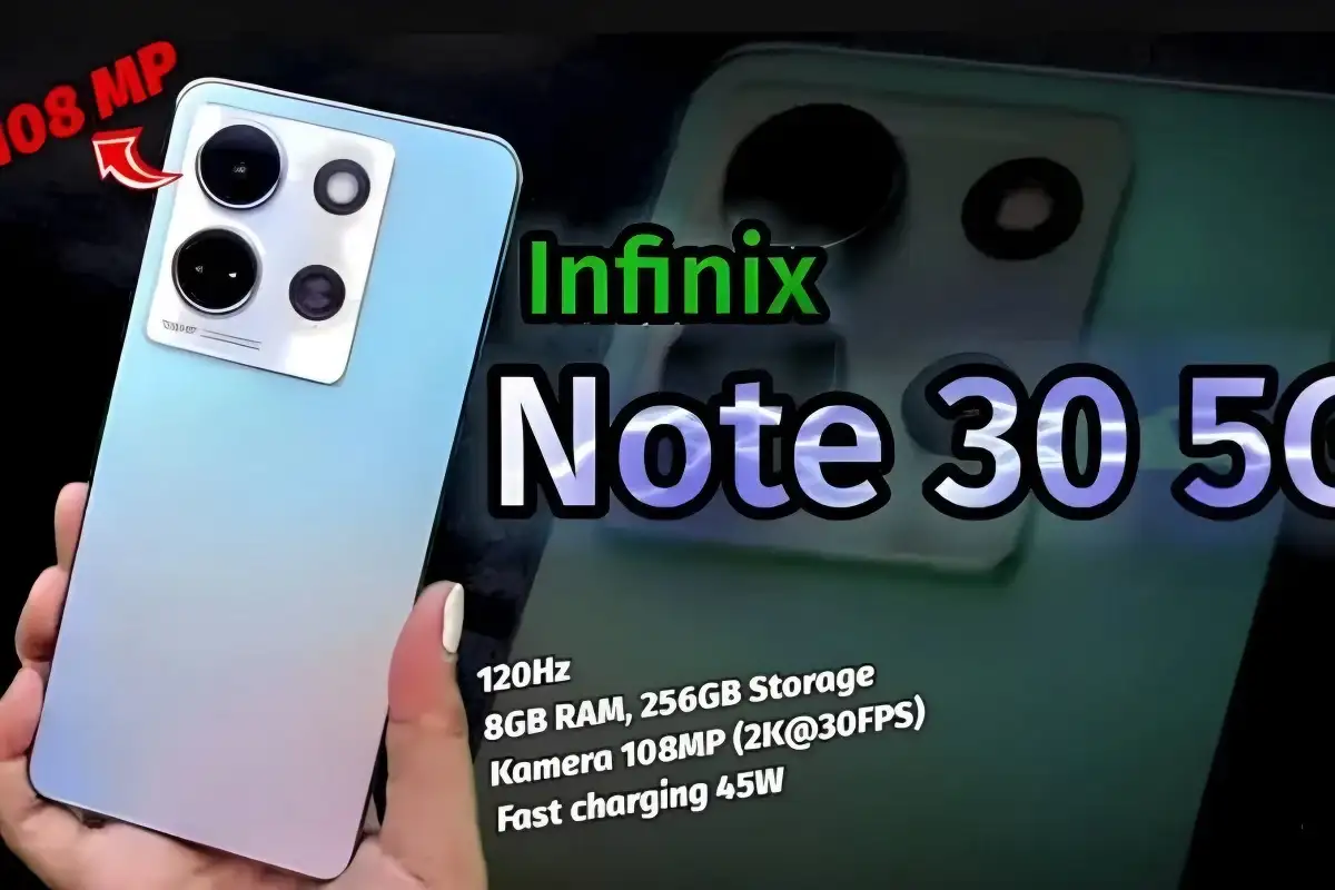 Infinix Note 30 5G Kamera 108MP dan Fast Charging 45W, Dapatkan Sekarang dengan Harga Rp2,7 Juta!
