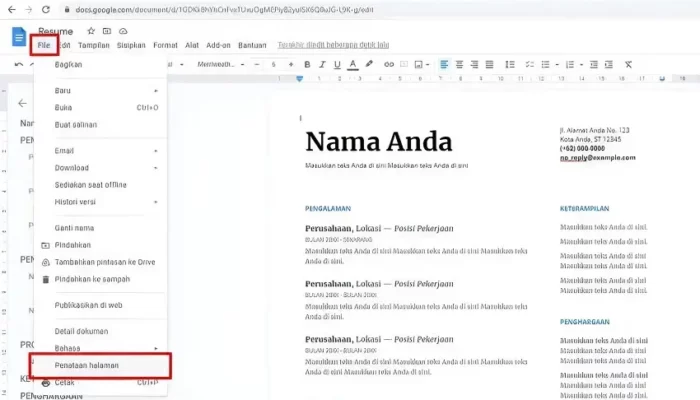 Cara mengubah margin di Google Docs dan Microsoft Word