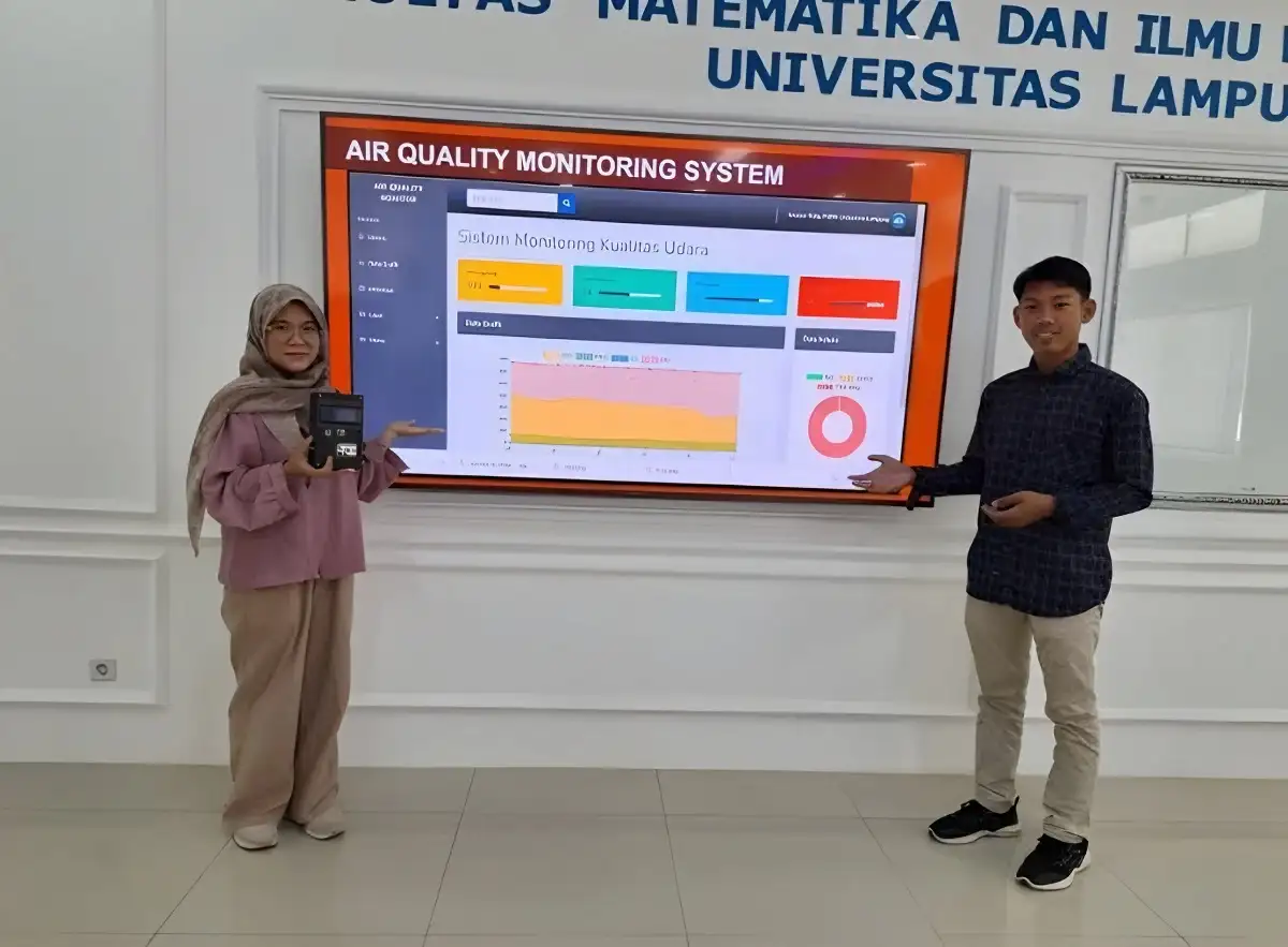 Inovasi Hebat Mahasiswa FMIPA Unila Alat Monitoring Udara Berbasis IoT Mencuri Perhatian!