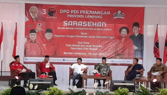PDIP Soroti Angka Kemiskinan dan IPM Rendah di Lampung pada Sarasehan Bulan Bung Karno