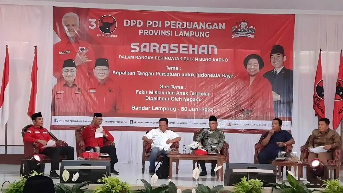 PDIP Soroti Angka Kemiskinan dan IPM Rendah di Lampung pada Sarasehan Bulan Bung Karno
