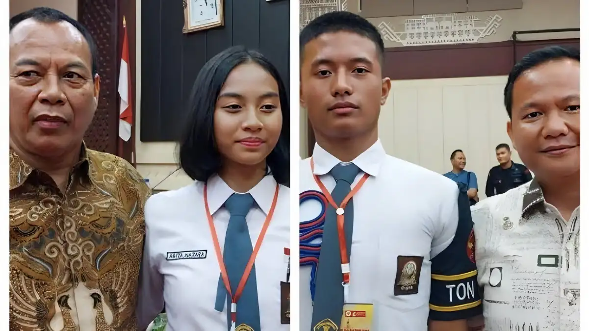 Prestasi Memukau Dua Pelajar Lampung Bersinar sebagai Paskibraka Nasional 2023