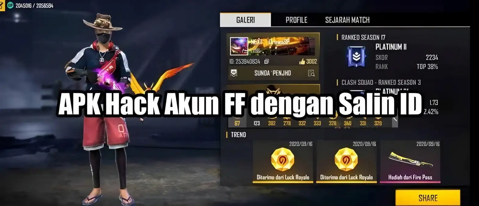 Apk Hack Akun FF - Free Fire Sultan Gratis 2023 Terbukti!