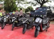 Razia Polantas di Jalinbar Pringsewu: Mobil Pickup dari Bogor Bawa 6 Motor Curian, Dirikim Tertangkap saat Melintasi Tanggamus