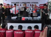 Dua Pekan Agustus 2023, Polres Lampung Utara Tangkap 12 Pelaku Pencurian, Pencabulan, Hingga Penipuan