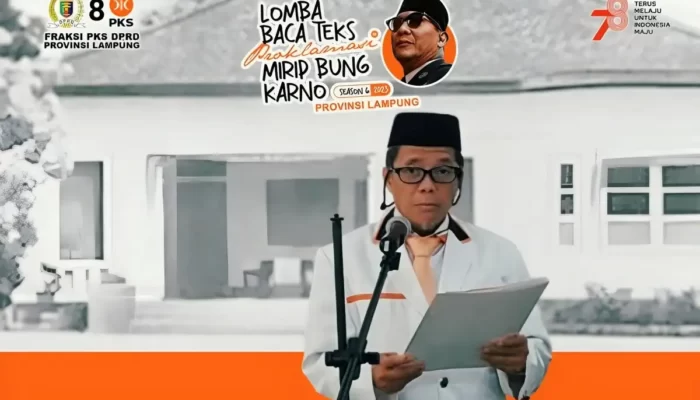 Guru Madrasah Lampung Selatan Raih Kemenangan di Lomba Baca Proklamasi dengan Gaya Seperti Bung Karno dalam Fraksi PKS DPRD Lampung