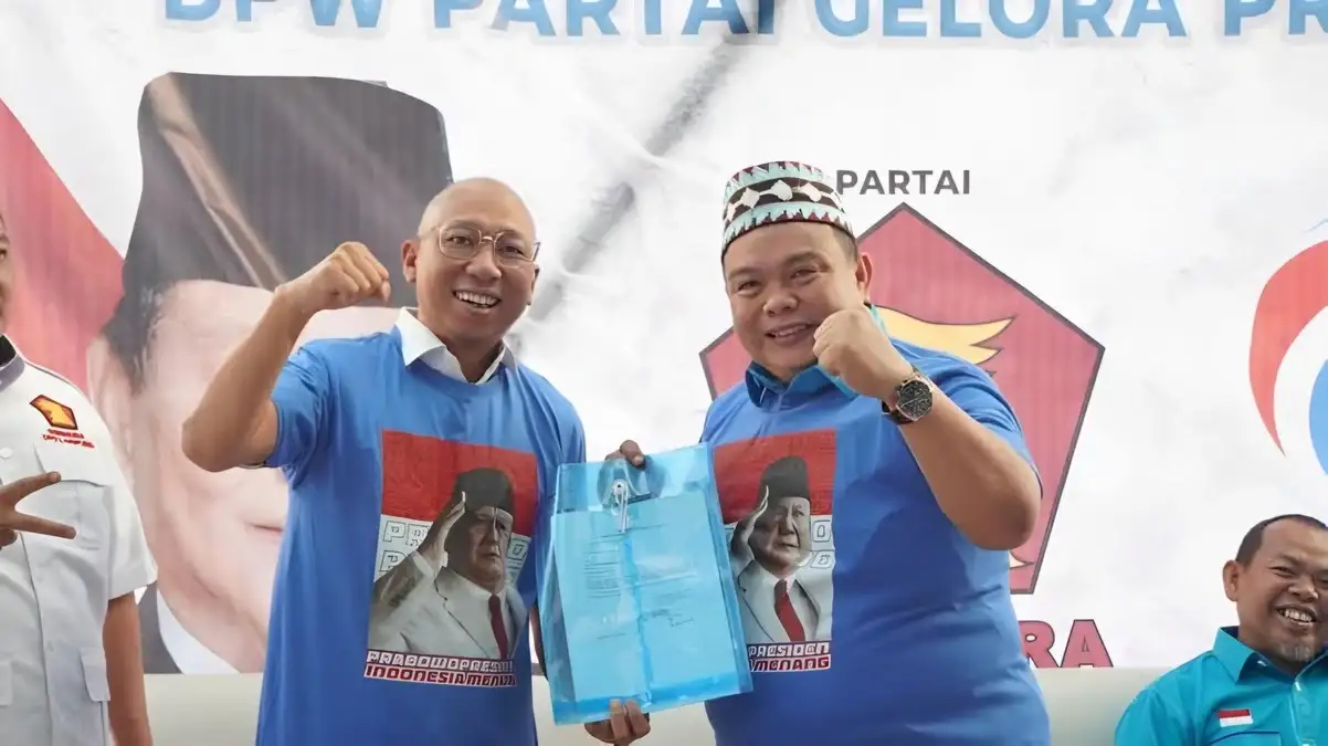 Kunjungi DPD Partai Gerindra Lampung, DPW Partai Gelora Lampung Beri Surat Dukung Prabowo Presiden RI 2024