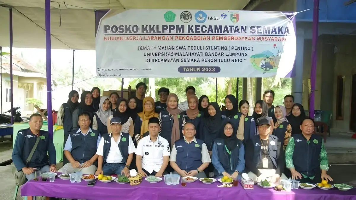 Mahasiswa Universitas Malahayati dan Universitas Muhammadiyah Pringsewu Kolaborasi Cegah Stunting di Semaka Tanggamus