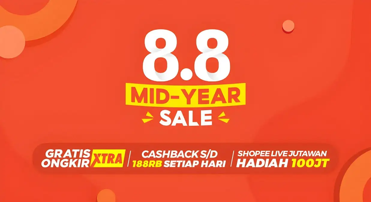 PROMO 8.8 SHOPEE! Kode Voucher Shopee Hari Ini Selasa 8 Agustus 2023 bisa langsung dipakai sesuai ketentuan!