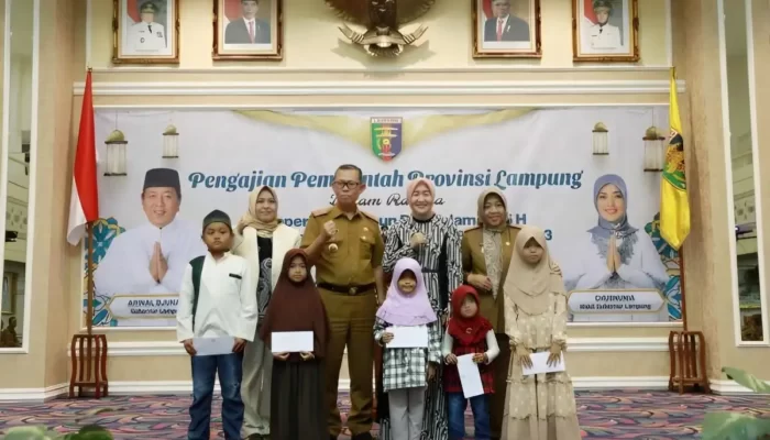 Semarak Perayaan Tahun Baru Islam 1445 Hijriah dan HUT RI ke-78: Pemprov Lampung Gelar Pengajian Penuh Makna