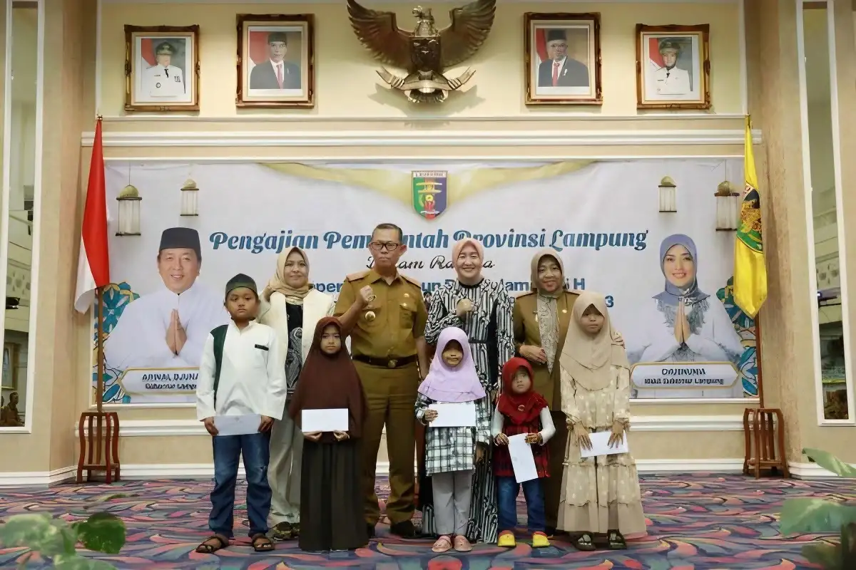 Pemprov Lampung Gelar Pengajian dalam Rangka Memperingati Tahun Baru Islam 1445 Hijriah dan HUT RI ke-78