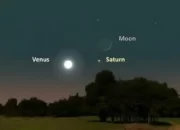 Fenomena Langka: Bulan Berdampingan dengan Planet Saturnus, Malam Ini Tonton Tanpa Alat Bantu!