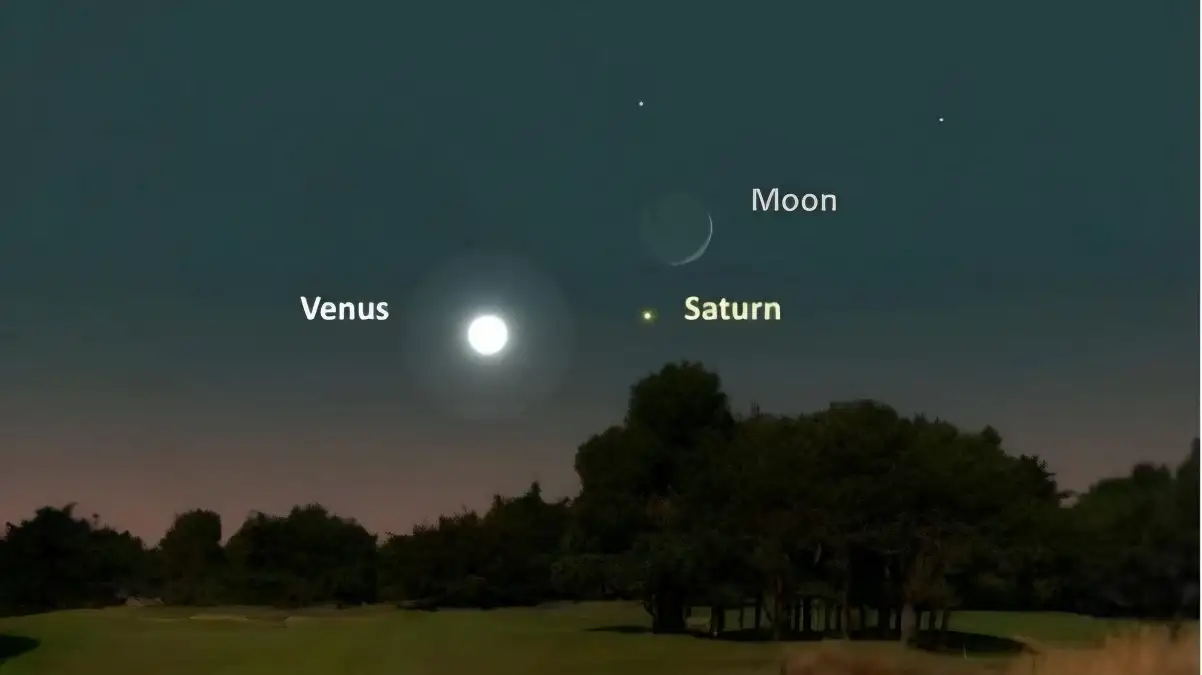 Saksikan Malam ini Fenomena Alam Menarik Bisa Lihat Tanpa Alat Bantu, Bulan Berdampingan dengan Planet Saturnus