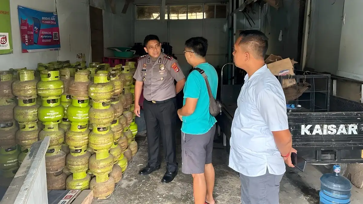 Sidak ke Agen Hingga SPPBE, Kapolres Jamin Gas LPG 3 Kg di Lampung Selatan Tercukupi