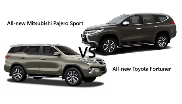 Toyota Fortuner Vs Mitsubishi Pajero Sport, Perbandingan Harga Terbaru 2023