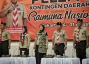 Perwakilan Pramuka Lampung, Dipimpin Wagub Chusnunia, Berangkat ke Raimuna Nasional XII di Cibubur
