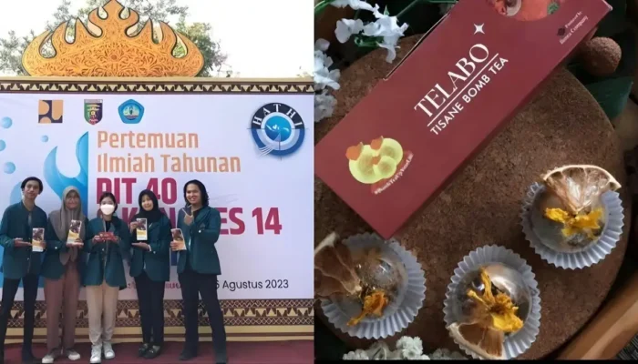 Mahasiswa Fakultas Pertanian Universitas Lampung (Unila) Merilis Inovasi Terbaru: Tisane Bomb Tea Telabo