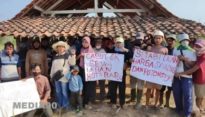 Petani Penggarap Kota Baru Memprotes dan Mencari Pertemuan dengan Gubernur Lampung