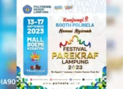 Dukung Pariwisata di Provinsi Lampung: Polinela Hadir di Festival Parekraf Lampung 2023