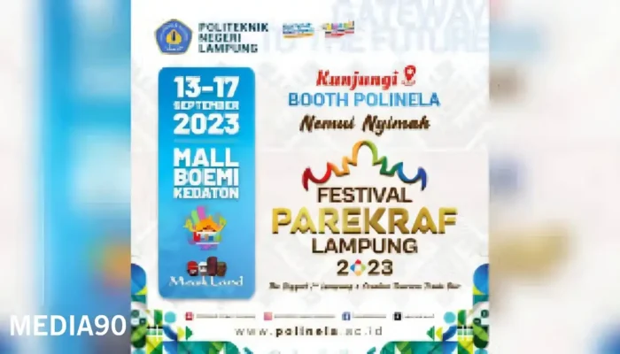 Dukung Pariwisata di Provinsi Lampung: Polinela Hadir di Festival Parekraf Lampung 2023