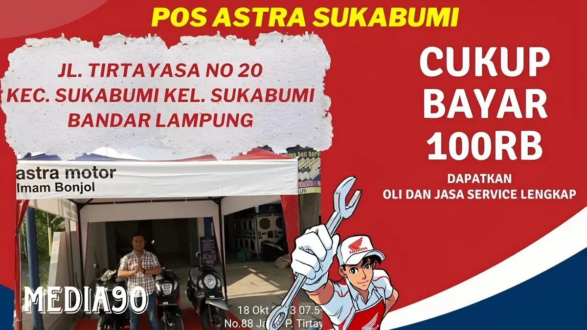 Astra Motor Buka di Sukabumi Bandar Lampung, Beri Promo Diskon Servis 50 Persen ke Konsumen