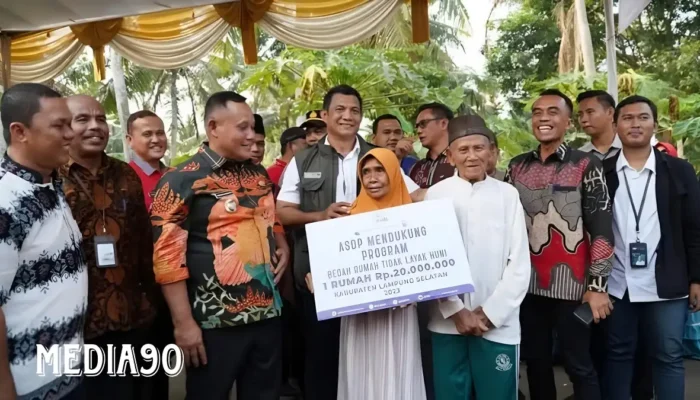 Bantuan Bedah Rumah dari Dana Geserbu dan PT ASDP untuk Warga Kalianda Lampung Selatan