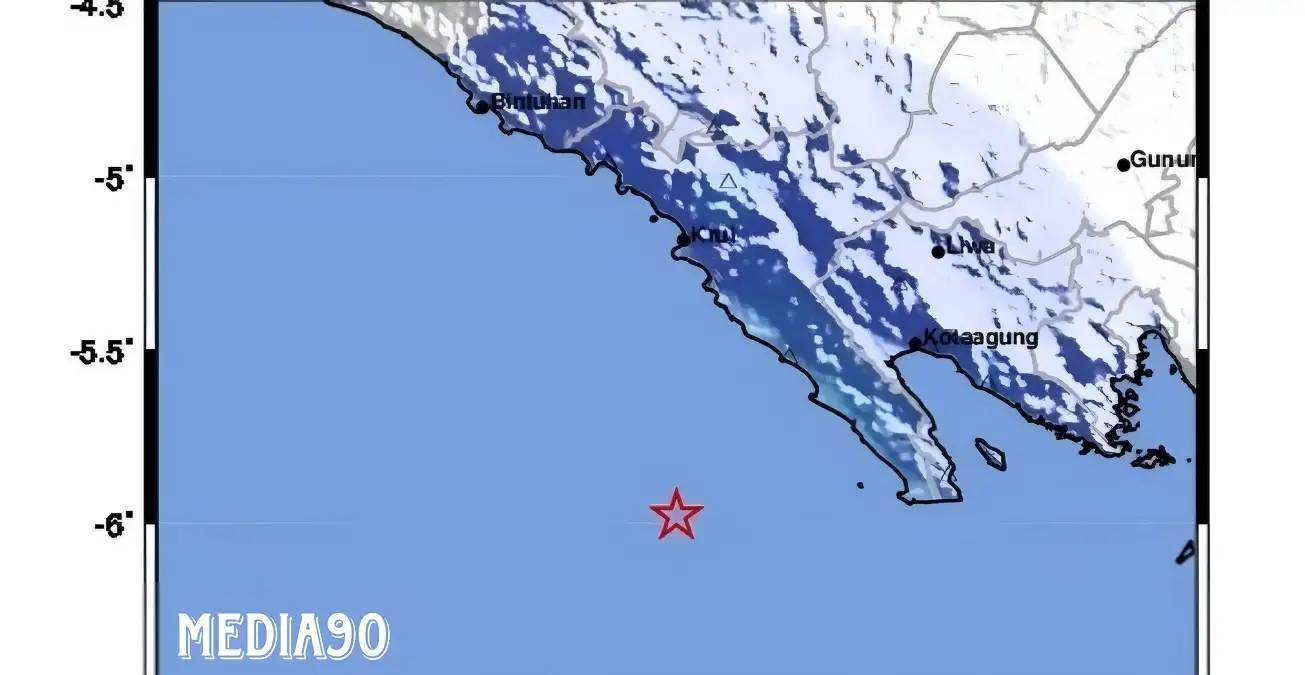 Gempa Tektonik Magnitudo 4,8 Guncang Pesisir Barat Lampung, ini Dampaknya