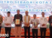 Metro, Kota Lengkap Pertama di Sumatera dalam Menjaga Harmoni Tanah Menurut Kementerian ATR BPN