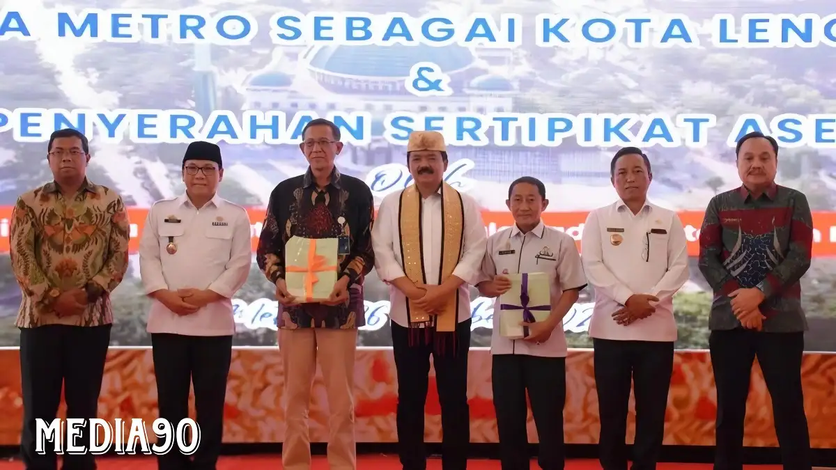 Minim Konflik Tanah, Metro Raih Predikat Kota Lengkap Pertama di Sumatera dari Kementerian ATR BPN