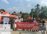 TDM Way Kanan Salurkan Bantuan Air Bersih ke Daerah Kekeringan di Baradatu