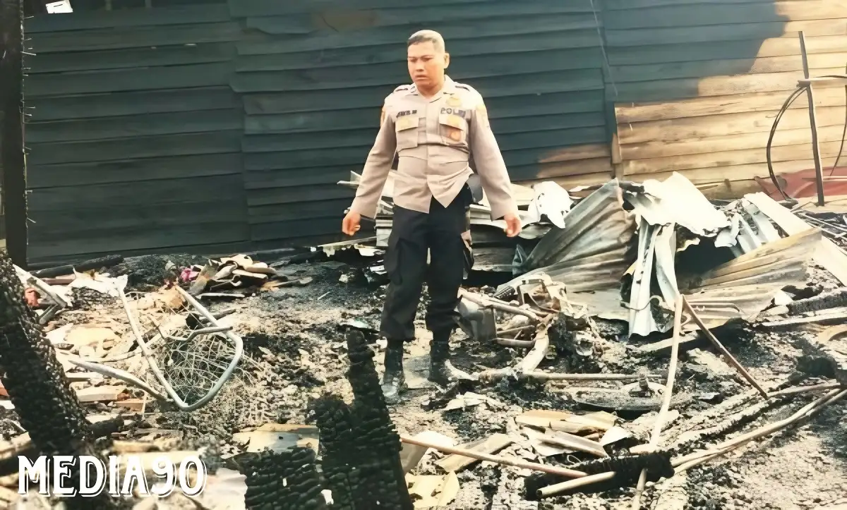 Diduga Korsleting Listrik, Rumah di Pekon Sri Kuncoro Semaka Tanggamus Ludes Terbakar, Kerugian Rp100 Juta