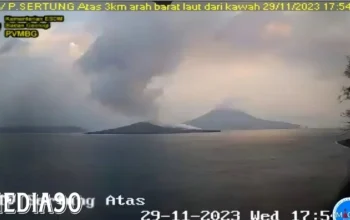 Erupsi Gunung Anak Krakatau Terdengar Hingga Ujung Kulon, Rumah Warga Pesisir Pandeglang Bergetar