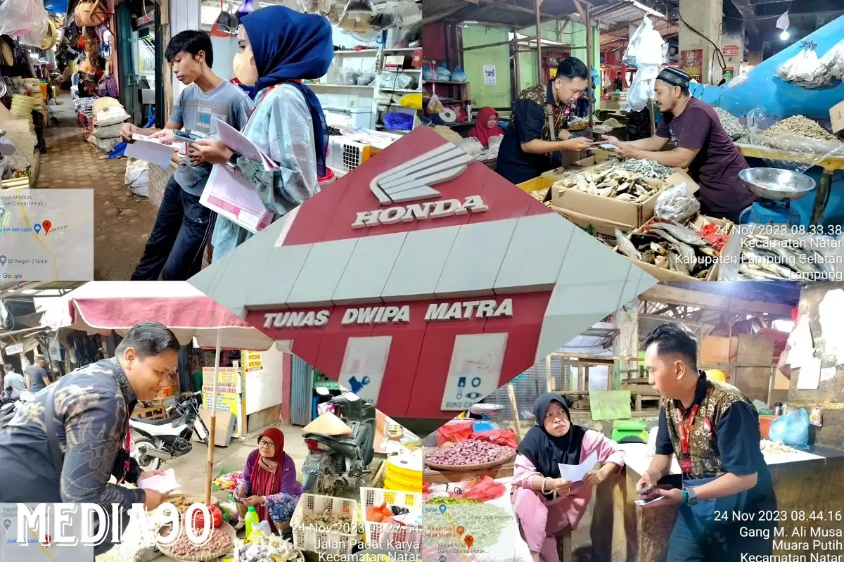 Kegiatan Canvassing di Pasar Natar, TDM Raden Intan Bagikan Promo Menarik ke Masyarakat