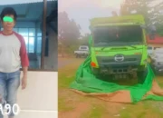 Mabuk Melaju: Sopir Truk Hino Terlibat Tabrakan dengan Mobil Polisi dan Warung Tenda di Natar, Ditangkap Setelah Melarikan Diri