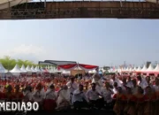 Semarak Budaya: 1.000 Siswa Bergembira dengan Tarian Bedana di Lampung Selatan Expo Way Handak Kalianda untuk Memeriahkan HUT ke-67