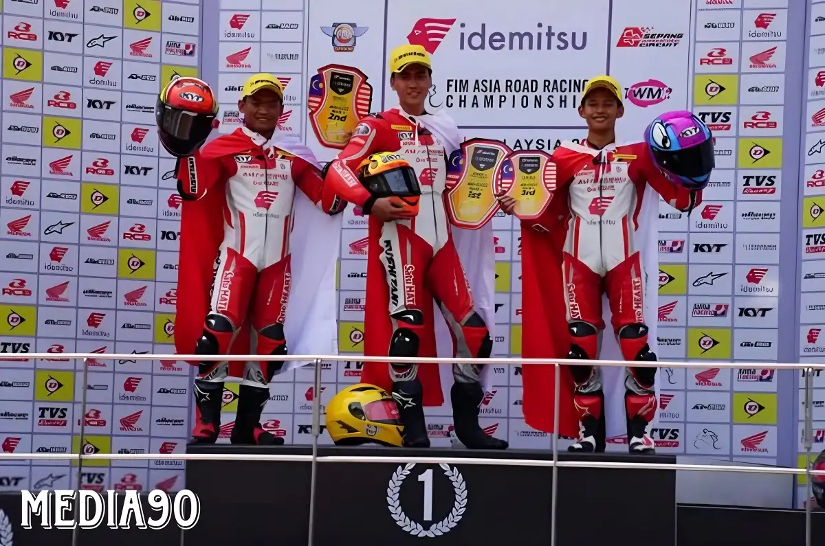Pembalap Indonesia Rheza Juara Dua ARRC 2023 di China, Astra Honda Pastikan Gelar Juara Asia