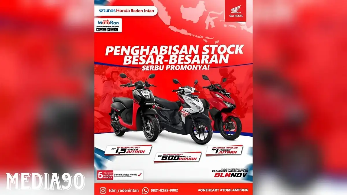 Pengabisan Stock di Dealer Honda Raden Intan, Serbu Promo nya