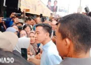 Wow! Ke Lampung untuk Pertama Kalinya, Gibran Rakabuming Terkesan dengan Sambutan Meriah di Pasar Natar