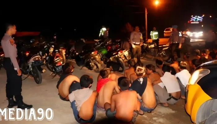 Operasi Penertiban Balap Liar: 29 Motor Disita dan 50 Pemuda Diamankan di Bulukarto dan Gadingrejo Pringsewu