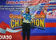 Ribka Tias Ayu Mahasiswi Teknokrat Indonesia Raih Juara di Kejurnas Karate Kemenpora RI