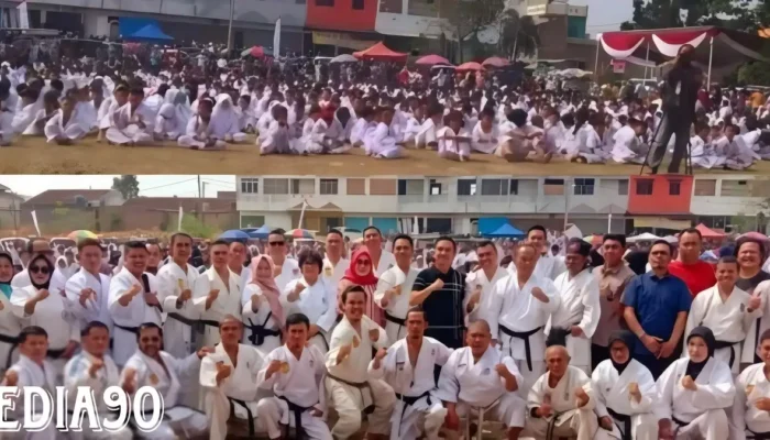 Jati Agung Lampung Selatan Saksi Ribuan Karateka KKI Lampung dalam Ujian Kenaikan Sabuk