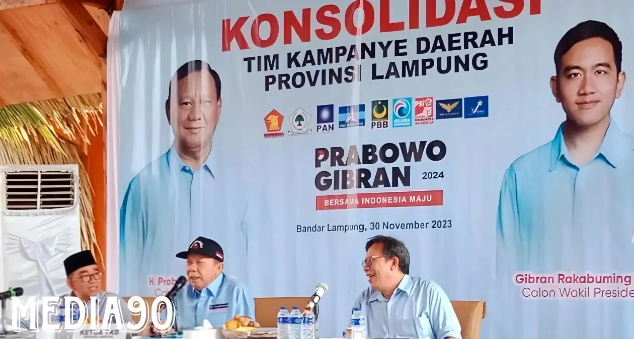 TKD Prabowo-Gibran Lampung Targetkan Kemenangan 70% di Lampung