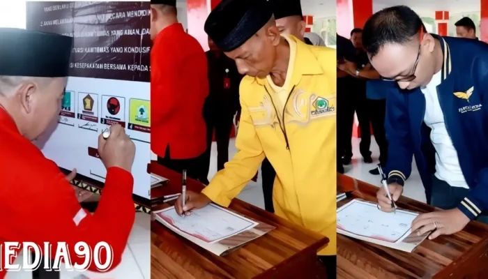Polres Lampung Selatan Menggelar Deklarasi Damai untuk Pemilu 2024