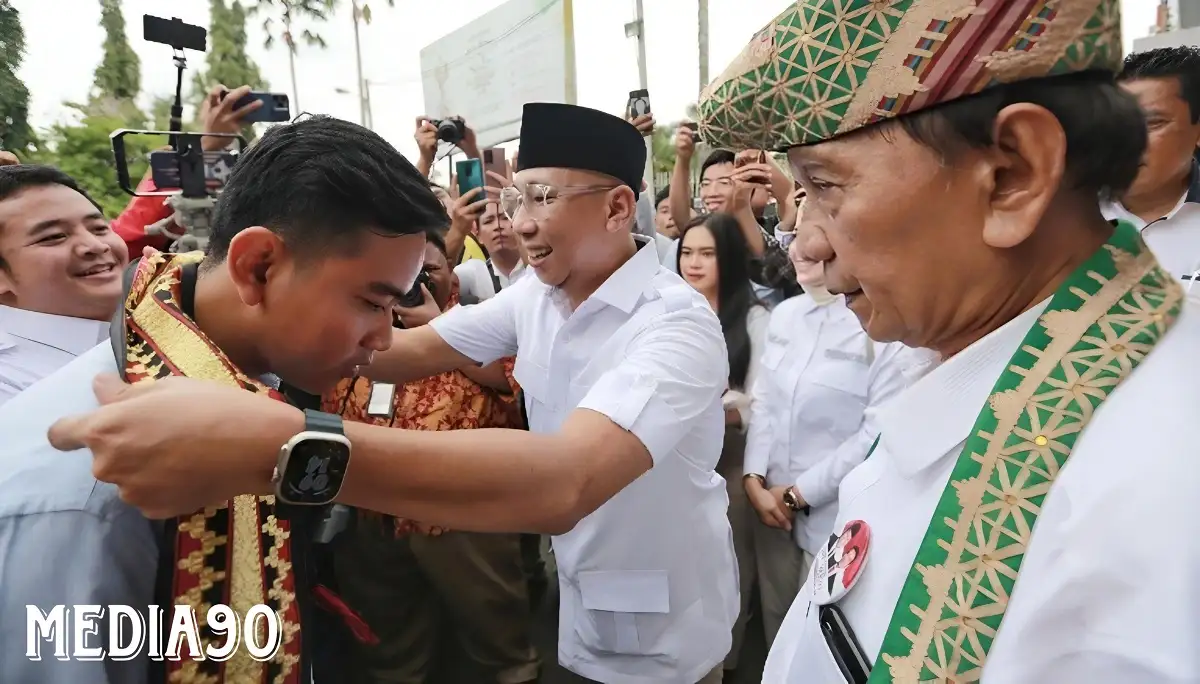 Tiba di Lampung, Ketua DPD Gerindra Lampung Mirza Sambut Cawapres Gibran Rakabuming