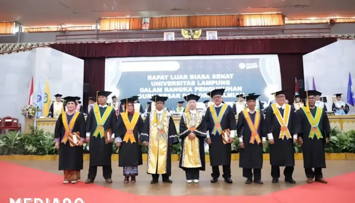 Universitas Lampung (Unila) Merayakan Kukuhkan Tujuh Guru Besar Baru dalam Berbagai Bidang Ilmu