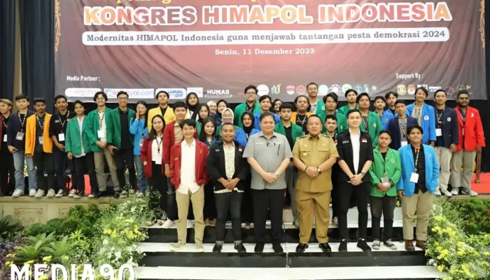 Upacara Pembukaan Kongres Nasional Himapol Indonesia VIII di Bandar Lampung Dihadiri Airlangga Hartanto dan Gubernur Arinal