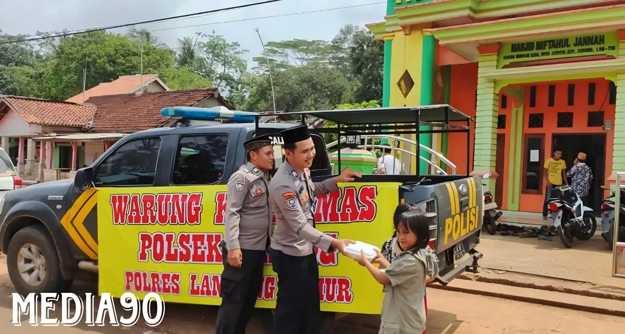 Dekatkan Polisi dan Warga, Polsek Jabung Lampung Timur Buka Warung Kamtibmas