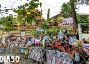 Diduga Ada Mafia Tanah, Ratusan Petani di Lampung Timur Demo di Kantor BPN Lampung