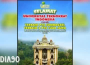 Keren! Universitas Teknokrat Indonesia Kampus Hijau Terbaik PTS Luar Jawa Pemeringkatan Internasional Greenmetric 2023