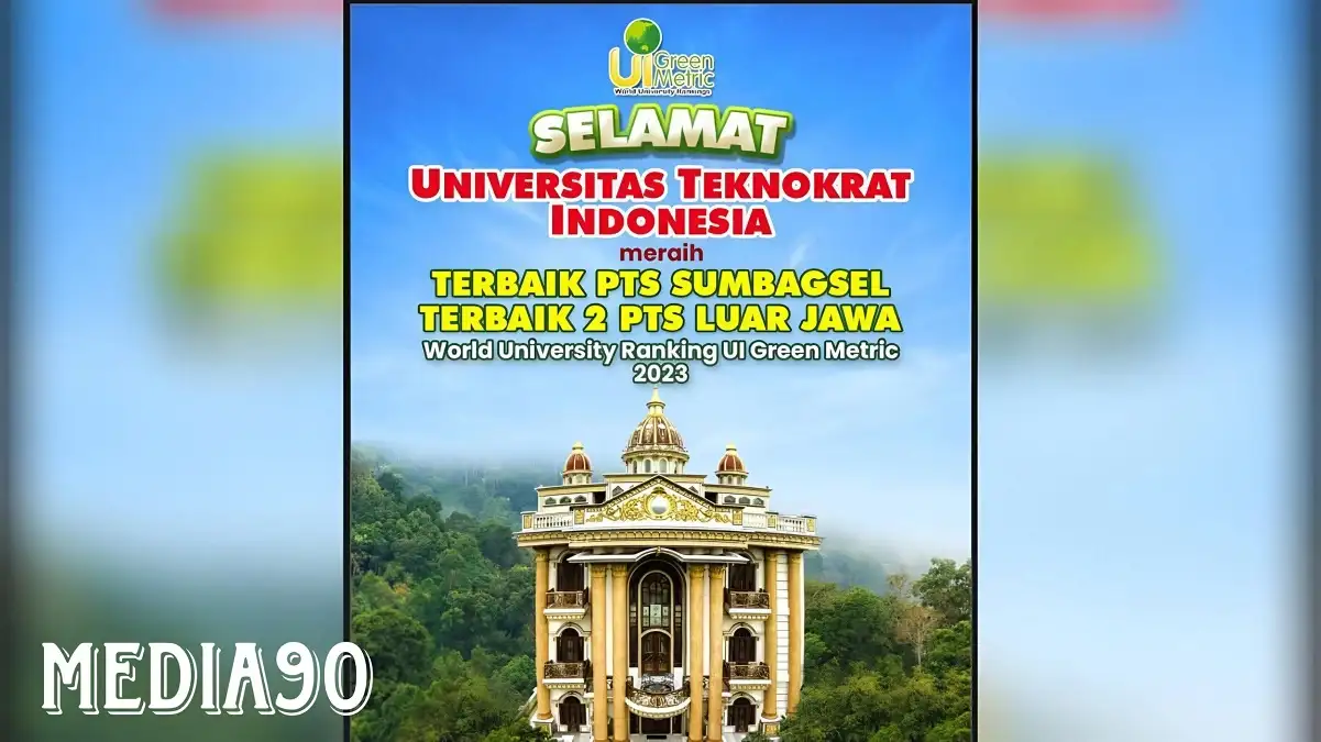 Keren! Universitas Teknokrat Indonesia Kampus Hijau Terbaik PTS Luar Jawa Pemeringkatan Internasional Greenmetric 2023